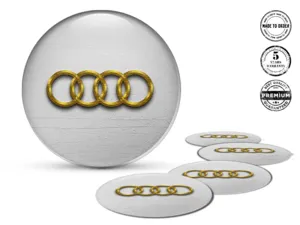 Audi Decalcomania Ruote Logo Cupola Silicone Gara